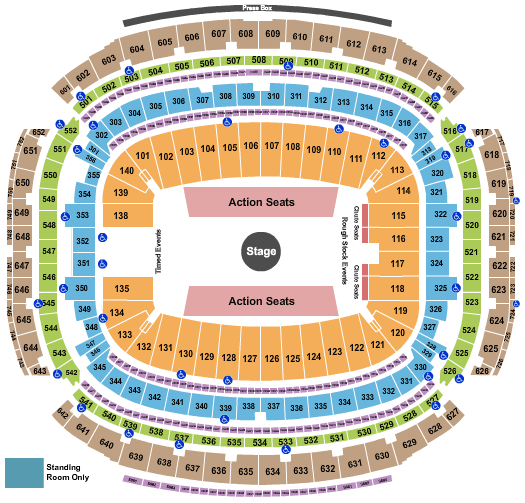 NRG Stadium Shaboozey Seating Chart