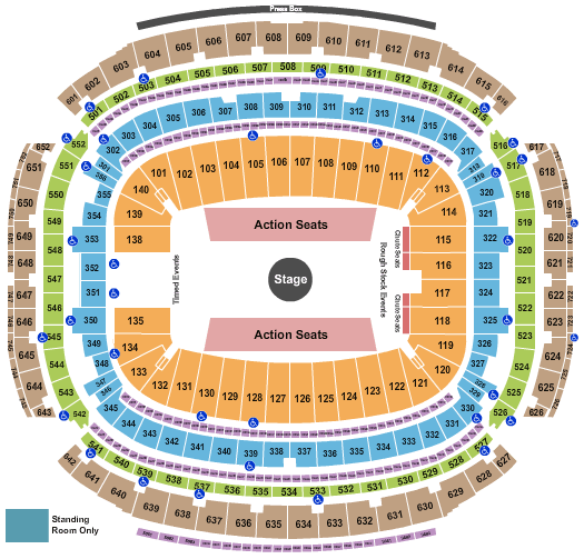 NRG Stadium Shaboozey Seating Chart